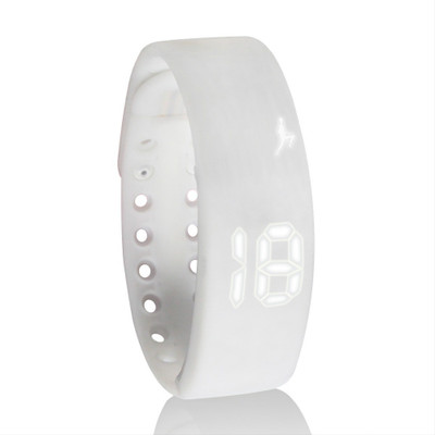 

Bs Spy Fitness BanD 3D PeDometer Sleep Temperature Calorie Monitor Time Display Silicon Without SpeeDometer White Smartwatch(White Strap Regular)