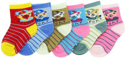 

Neska Moda Baby Boys & Baby Girls Striped Ankle Length(Pack of 6, Multicolor