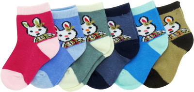 

Neska Moda Baby Boys & Baby Girls Animal Print Ankle Length(Pack of 6, Multicolor