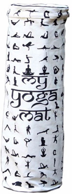 

Eco Corner Yoga Asanas Mat Bag Yoga Asanas Mat Bag(White, Backpack), Black;white