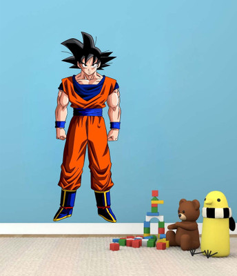 Creatick Studio 33 cm Goku Power Self Adhesive Sticker(Pack of 1)