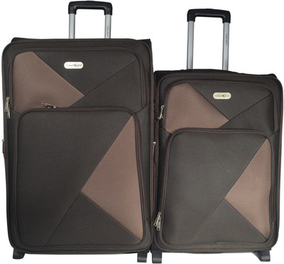 

Take Off Stylish Expandable Check-in Luggage -  inch(Brown