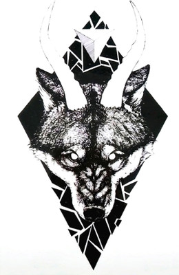 

Savii Wolf Temporary Tattoo(Wolf Design)