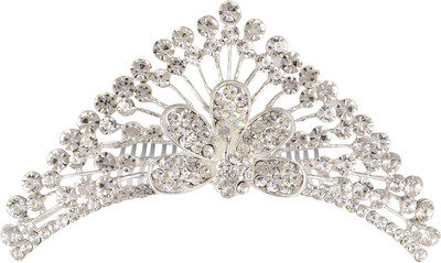 Pink Rose Crown(White, Pack of 1)