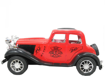 

HALO NATION Vintage Car Model Year 1931 - Friction Powered Royal Car Model Scale 1:32(Red)