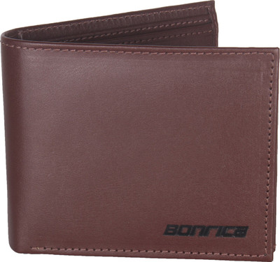

BONRICA Men Brown Genuine Leather Wallet(11 Card Slots)
