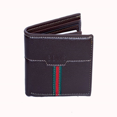 

madley Men Brown Genuine Leather Wallet(9 Card Slots), Dark brown
