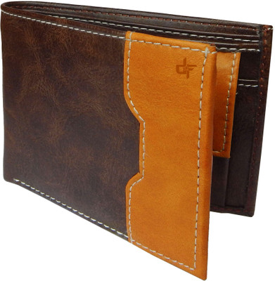 

DFashion Men Multicolor Genuine Leather Wallet(10 Card Slots), Multi-01