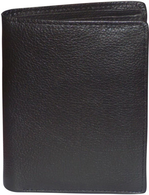 

Kan Black Pure Leather Wallet/Document Holder for Men(Black)