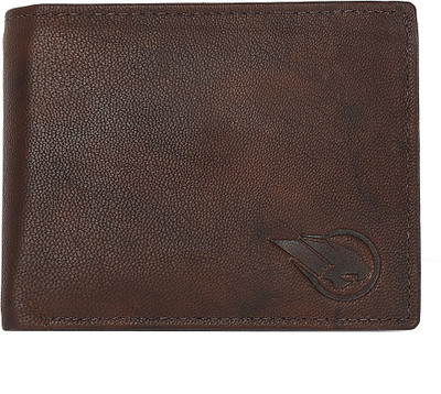 

RUGE Men Brown Genuine Leather Wallet(6 Card Slots), Chocolate