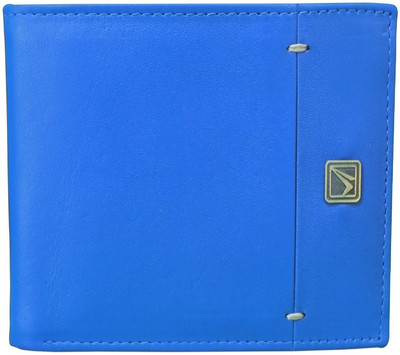 

Kan Blue Genuine Leather wallet/Document holder for Men(Blue)