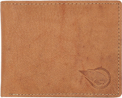 

RUGE Men Brown Genuine Leather Wallet(6 Card Slots)