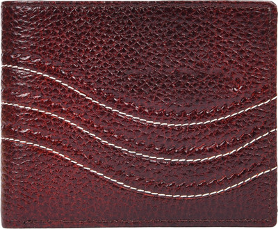 

Aoris Men Brown Genuine Leather Wallet(8 Card Slots)