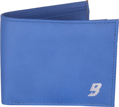 

BONRICA Men Blue Genuine Leather Wallet(5 Card Slots)