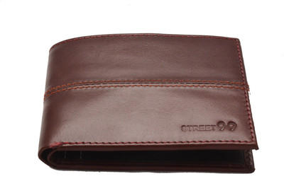 

STREET 99 Men Maroon Genuine Leather Wallet(8 Card Slots)