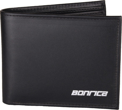 

BONRICA Men Black Genuine Leather Wallet(11 Card Slots)
