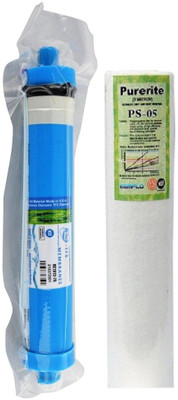 

BalRama RO Service HITECH 75gpd Wet TFC Membrane + Spun PP Candle Kemflow 10" for domestic water systems having Solid Filter Cartridge(0.0005, Pack of 2)