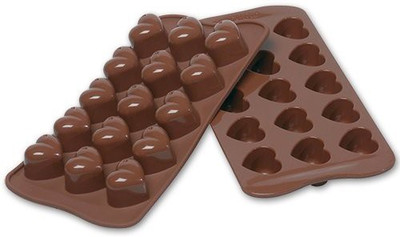 

Funcart Silicone Bakeware Heart Mould for Chocolate and Ice Cube 15pcs