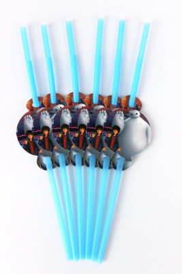 

Funcart Big Hero theme straws (pack of 6)