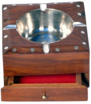 

A. S Wood Brown Wood Ashtray