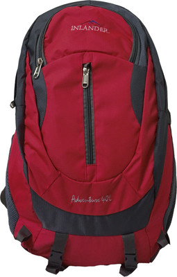 

Inlander 30L Red Travel Hiking 30 L Backpack(Red, Grey), Red and grey