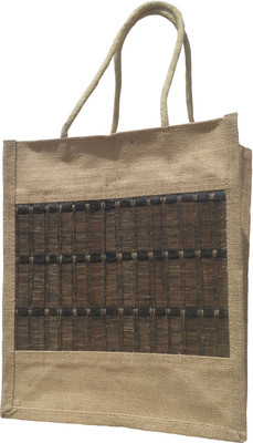

GREAN BAMBOO ART Lunch Bag(Tan, Black, 13 inch)
