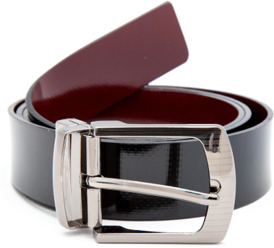 

TheWhoop Men Casual, Formal Black, Maroon Artificial Leather Reversible Belt