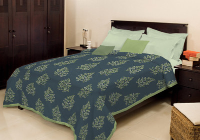 

Bombay Dyeing Floral Single Coral Blanket(Polyester, Grey)