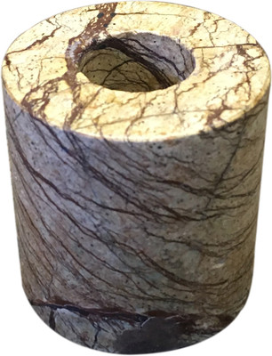 

VRS Natural Handmade Simple Marble Candle holder, Candle Stand , Candlestick for Gift, Home Decor ,Restaurant , Table Decor , Corner Decor Marble 1 - Cup Candle Holder(Brown, Pack of 1)