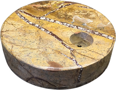 

VRS Natural Handcrafted Brown Marble 1 Taper Candle Holder, Candle stand ,Candlestick for Gift, Home Decor ,Restaurant , Table Decor , Corner Decor & Showpiece Marble 1 - Cup Candle Holder(Brown, Pack of 1)