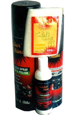 

SOLDIER SHINE Liquid Car Polish for Dashboard, Windscreen, Exterior, Metal Parts(600 ml)