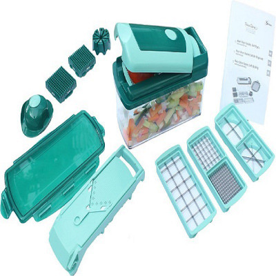 

IBS Multipurpose Handy Grator Kitchen Accessories Kit Vegetable Salad Maker Fruits Green Cutter Set Steel blades-NDF61 Chopper(1 Chopper)