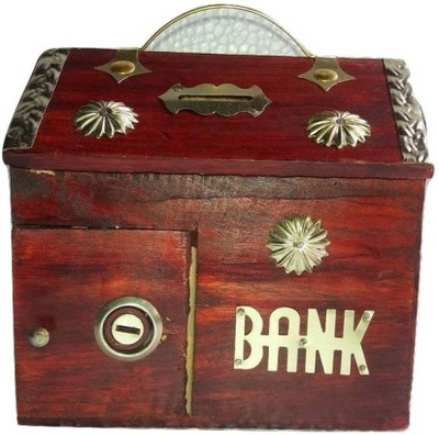 

Khan Handicrafts k57 Coin Bank(Red)