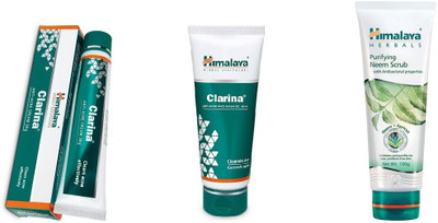 

Himalaya CLARINA CREAM ,FACE WASH WITH NEEM SCRUB(Set of)