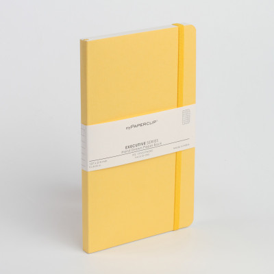 

Mypaperclip Regular Notebook(192 Checked Pages Executive Series, Yellow)
