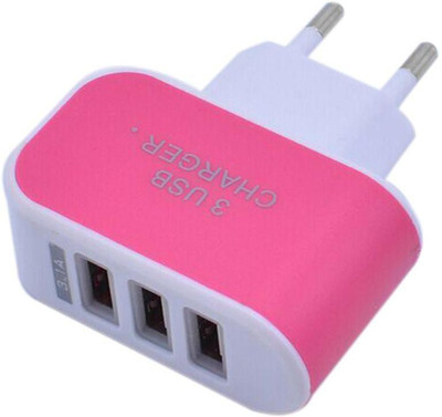 

Reliable Universal 3.1A EU Plug 3 Port USB Worldwide Adaptor(Pink)