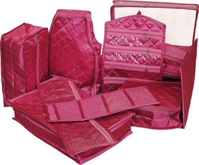 

Annapurna Sales Designer Full Wedding or Dulhan Set - Set of 11 Pcs. ASRJ00614(Pink)