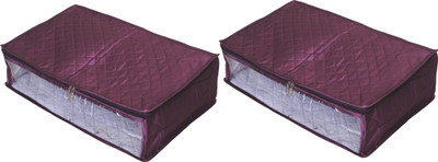 

Annapurna Sales Designer 5" Height Side Transparent Ghahra/lenga Cover - Set of 2 Pcs. ASRJ00567(Purple)