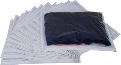 

Annapurna Sales Designer Non-Woven Single Saree Cover - Set of 12 Pcs. ASRJ00552(White)