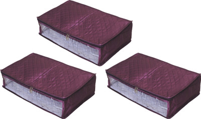 

Annapurna Sales Designer 5" Height Side Transparent Ghahra/lenga Cover - Set of 3 Pcs. ASRJ00568(Purple)