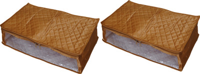 

Annapurna Sales Designer 5" Height Side Transparent Ghahra/lenga Cover - Set of 2 Pcs. ASRJ00571(Golden)