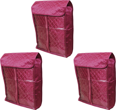 

Annapurna Sales Designer Fornt transparent Salwar suit/Kurta Cover - Set of 3 Pcs. ASRJ00580(Pink)