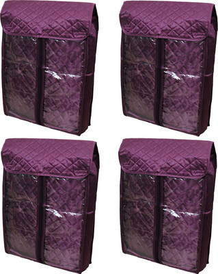 

Annapurna Sales Designer Fornt transparent Salwar suit/Kurta Cover - Set of 4 Pcs. ASRJ00591(Purple)