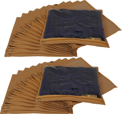 

Annapurna Sales Designer Net Single Saree Cover - Set of 24 Pcs. ASRJ00550(Golden)