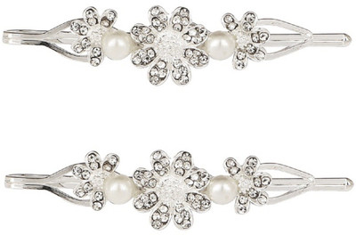 

Pink Rose Princess Charm Hair Clip(White)
