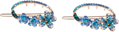 

Pink Rose Princess Charm Hair Clip(Blue)