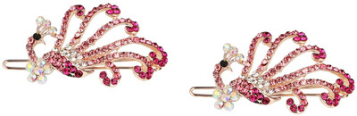 

Pink Rose Princess Charm Hair Clip(Pink)