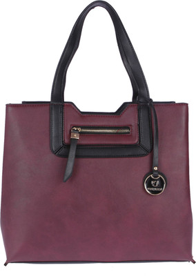 

Fur Jaden Hand-held Bag(Purple, Black), Black;purple
