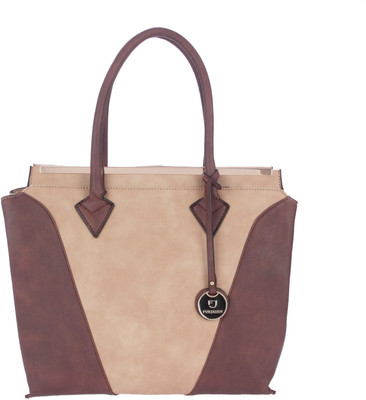 

Fur Jaden Hand-held Bag(Beige, Brown)