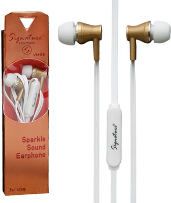 

Signature VM-53 Headphone(Gold, White, In the Ear)